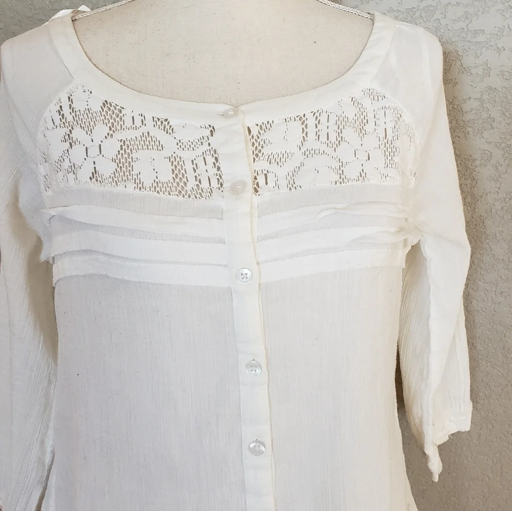 Free people tunic button up